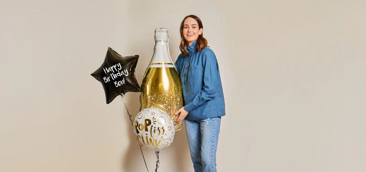 General Birthday Personalised Balloon Bunches - Party Pieces