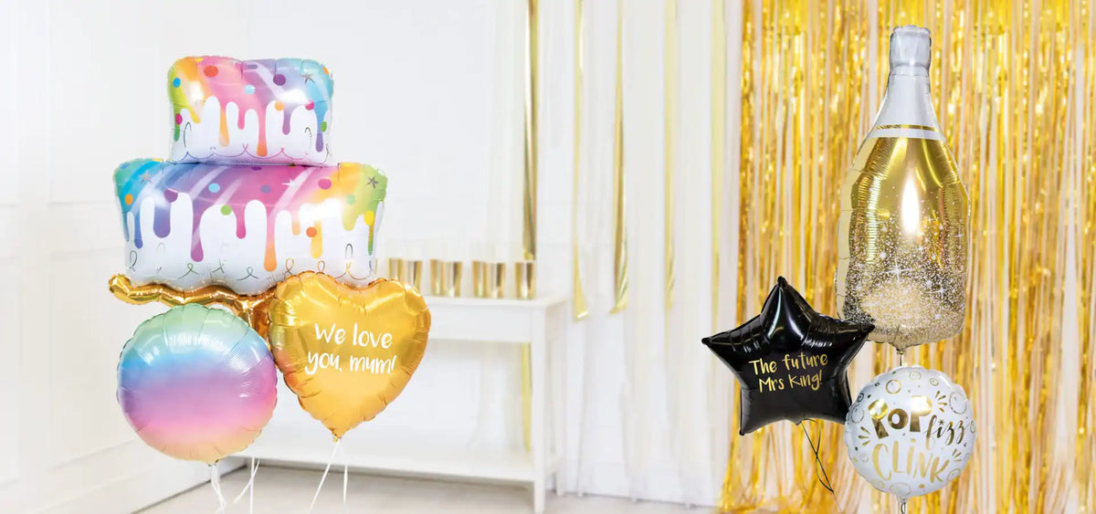 Personalised Inflated Balloon Bouquets - Party Pieces