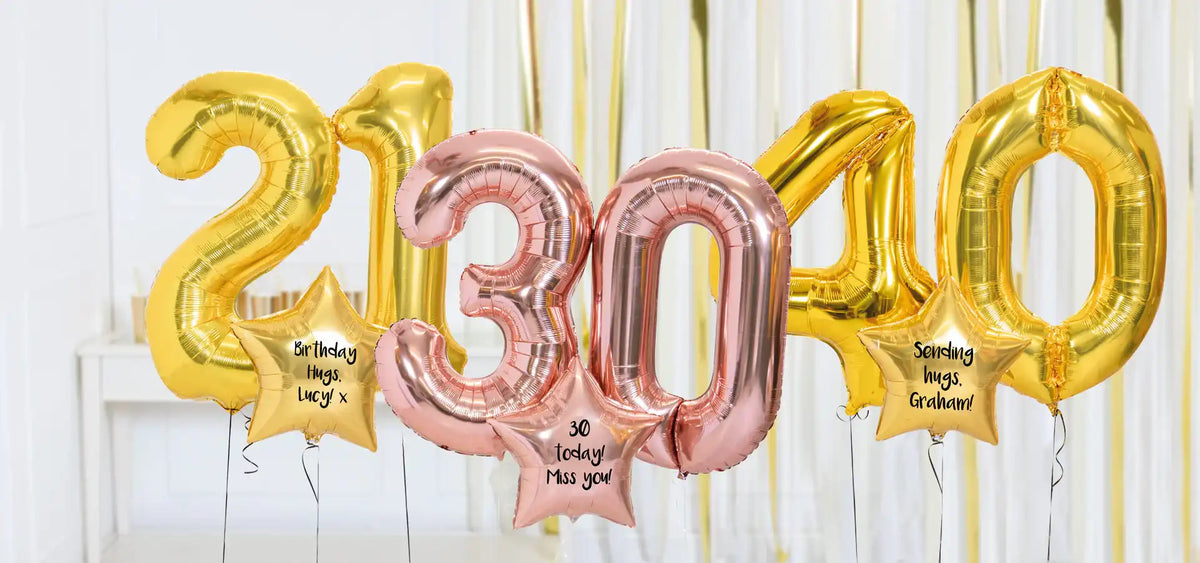 Milestone Inflated Balloon Bouquets - Party Pieces