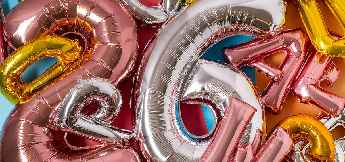 Number, Letter & Phrase Balloons - Party Pieces
