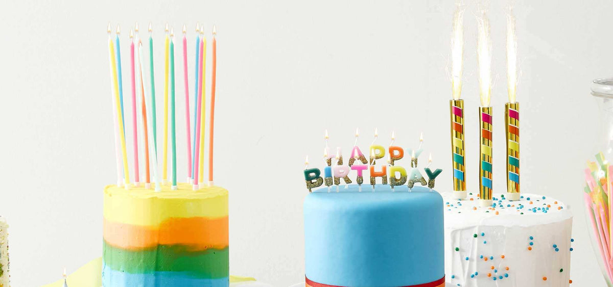 Candles & Cake Toppers - Celebrate at Home - Party Pieces