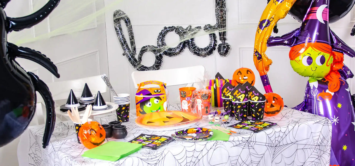 Halloween Cat & Pumpkin - Party Pieces
