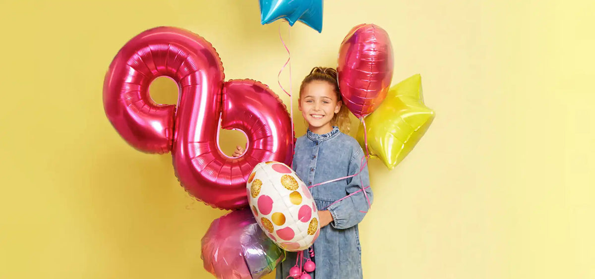 Kids Number Balloon Bunches - Party Pieces