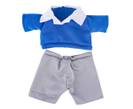 Boys Blue School Uniform Teddy Bear Outfit