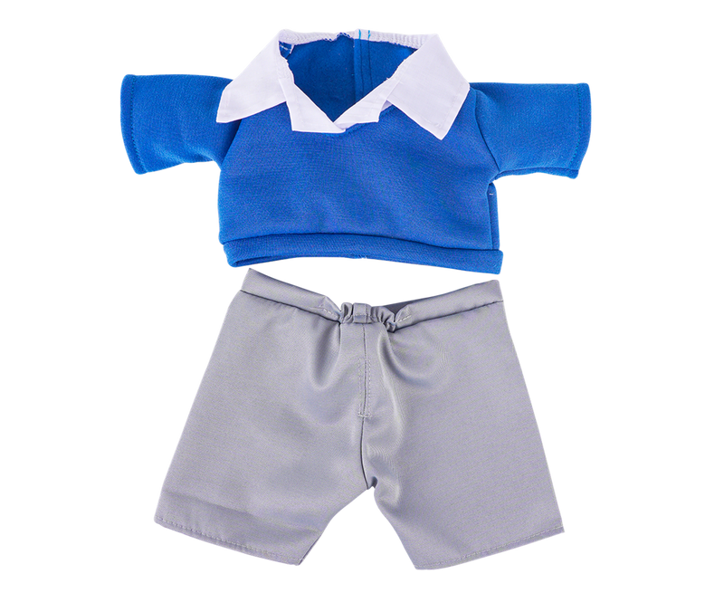 Boys Blue School Uniform Teddy Bear Outfit