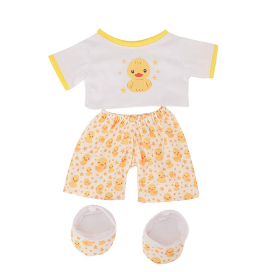 Duck PJ’s & Slippers Teddy Bear Outfit Make a Bear