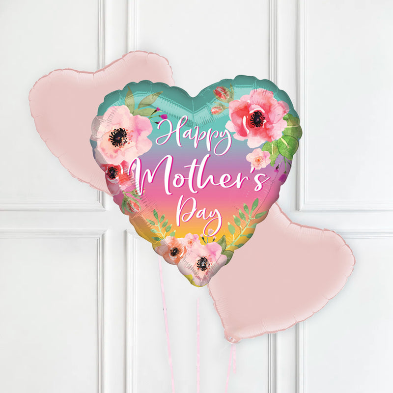 Mothers Day Pastel Pink Balloon Bunch