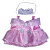 Teddy Bear Outfit - Pink & Silver Princess Dress Outfit