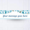Blue Bunting Personalised Party Banner No None Personalised Banner