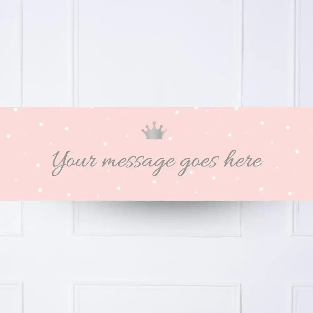 Princess Perfection Personalised Party Banner No None Personalised Banner