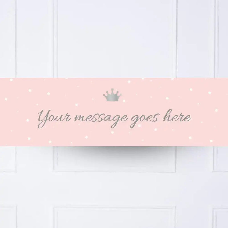 Princess Perfection Personalised Party Banner No None Personalised Banner