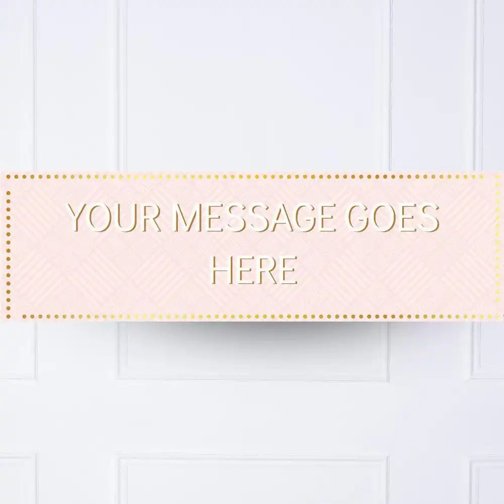 Pink Pastel Perfection Personalised Party Banner No None Personalised Banner