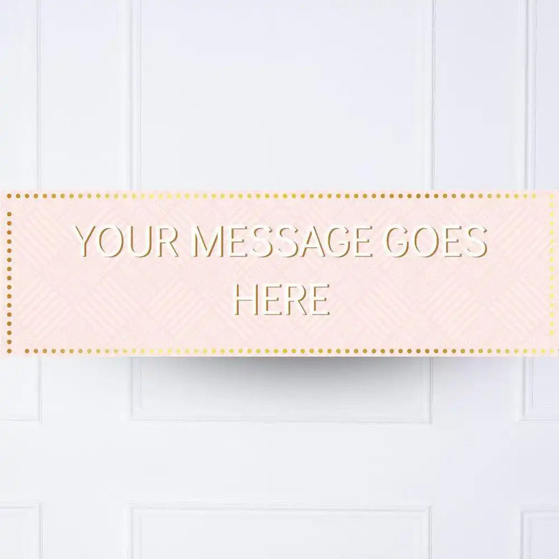 Pink Pastel Perfection Personalised Party Banner No None Personalised Banner