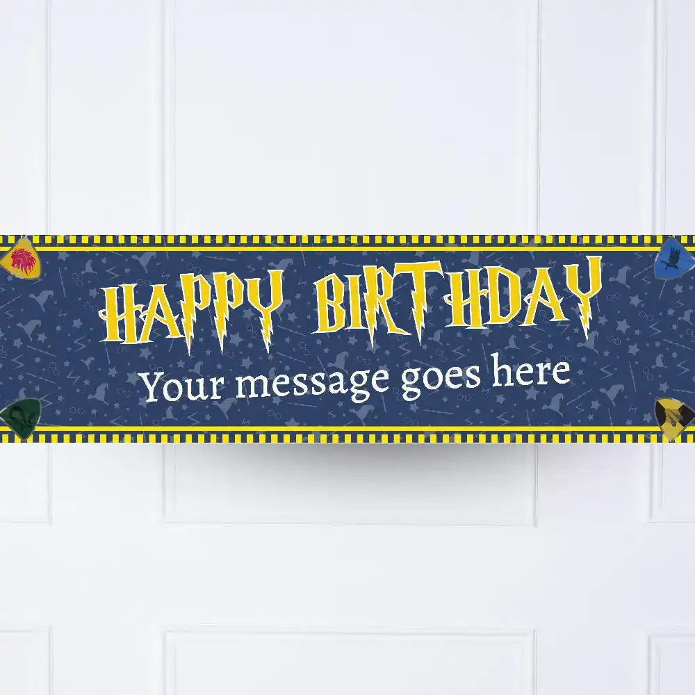 Wizard Magic Personalised Party Banner No No Personalised Banner