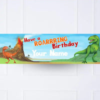 Dinosaur Roar Personalised Party Banner No No Personalised Banner
