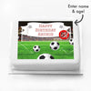 Personalised Photo Cake - Football Goal Message Only Personalised Cake
