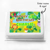 Personalised Photo Cake - Jungle Friends Message Only Personalised Cake