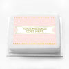 Personalised Photo Cake - Pink Pastel Perfection Message Only Large (up to 20 small portions) Personalised Cake