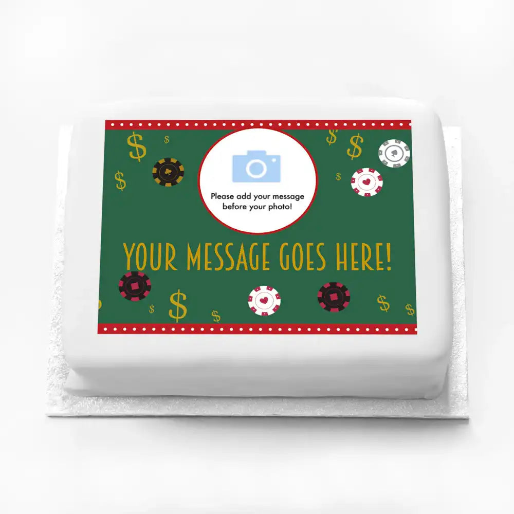 Personalised Photo Cake - Casino