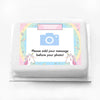 Personalised Photo Cake - Rainbow Unicorn Photo & Message Personalised Cake