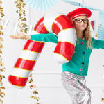 Candy Cane Supershape Foil Balloon