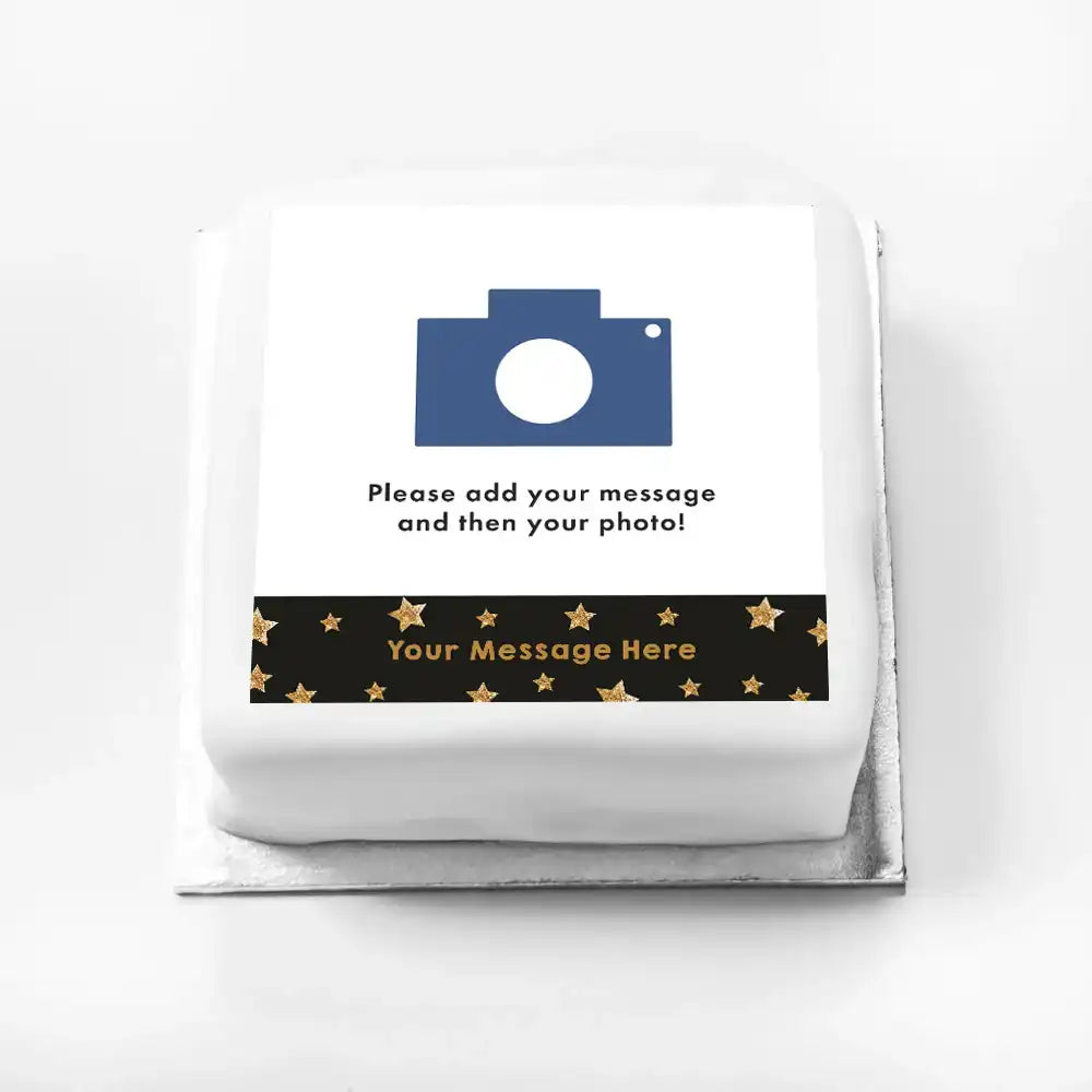 Personalised Gift Cake - Gold Glitter Default Title Personalised Cake