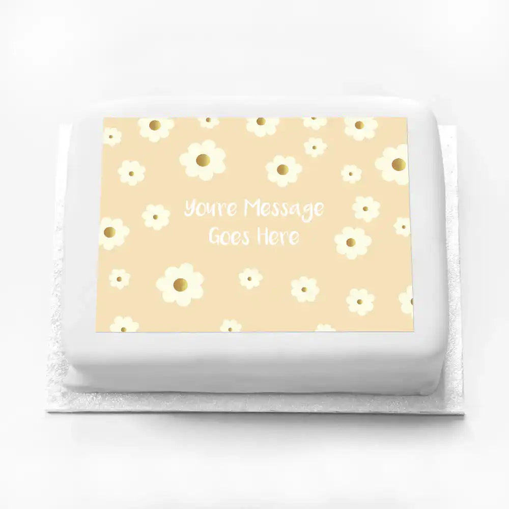 Personalised Photo Cake - Crazy Daisy No Personalised Cake
