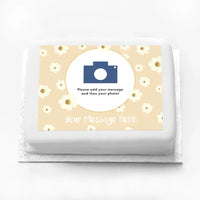 Personalised Photo Cake - Crazy Daisy Yes Personalised Cake