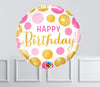 Inflated Balloon Bunch - Pink & Gold Dots 1 Inflated Balloon - £12.99 Personalised Balloons