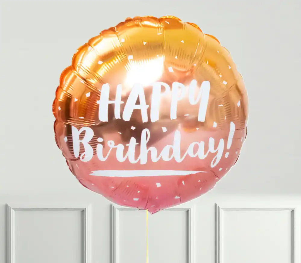Ombre 1 Inflated Balloon - £12.99 Personalised Balloons