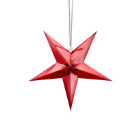 Red Paper Star Decoration (45cm) Christmas 2024