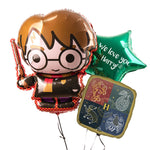 Personalised Inflated Balloon Bunch - Harry Potter