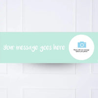 Pick your Colour - Personalised Party Banner Blue Personalised Banner