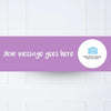 Pick your Colour - Personalised Party Banner Purple Personalised Banner