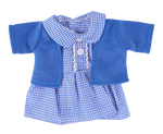 Girls Blue School Uniform Teddy Bear Outfit