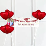 40th Ruby Anniversary Personalised Party Banner