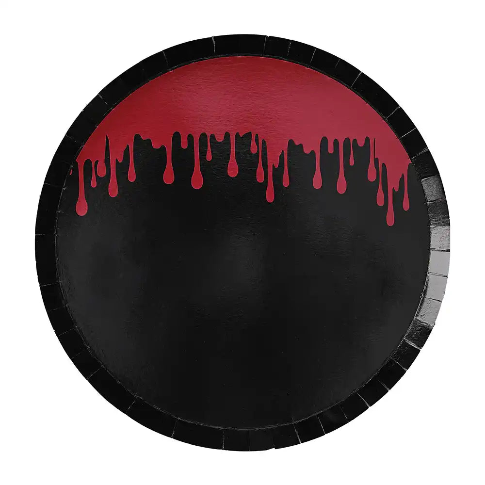 Blood Drip Foiled Paper Halloween Plates (x8) Halloween 2024