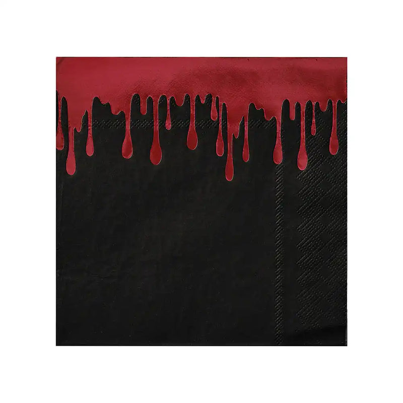 Blood Drip Foiled Paper Halloween Napkins (x16) Halloween 2024