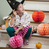 Honeycomb Coloured Pumpkins (x3) Halloween 2024
