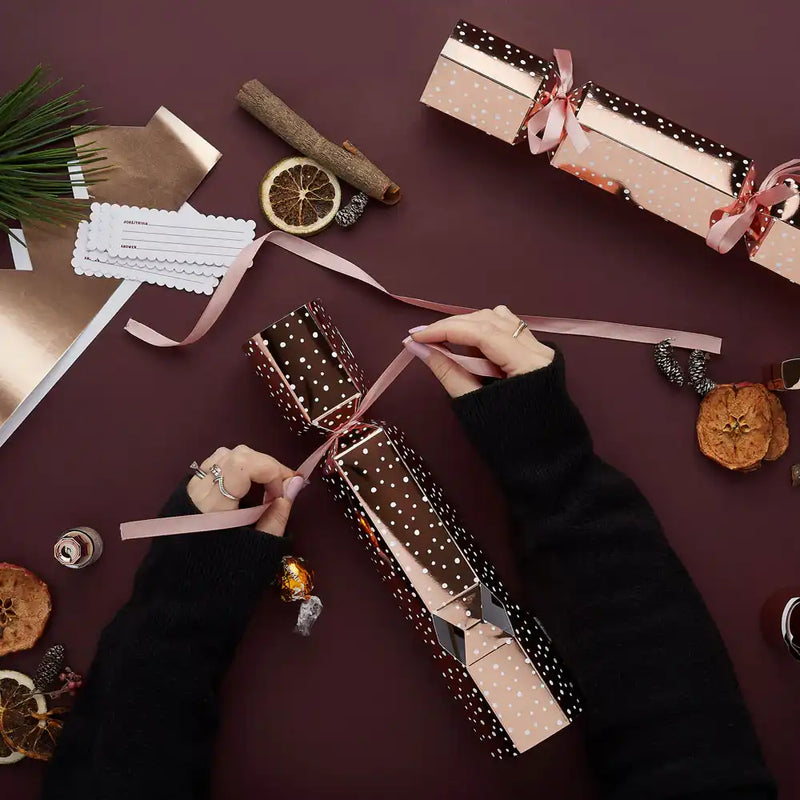 DIY Rose Gold Cracker Kit (x6) Christmas 2024