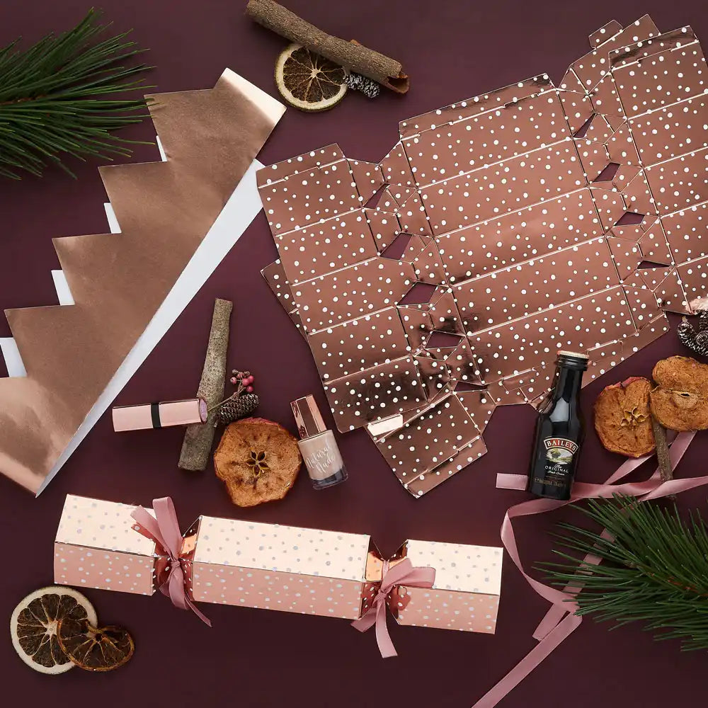 DIY Rose Gold Cracker Kit (x6) Christmas 2024