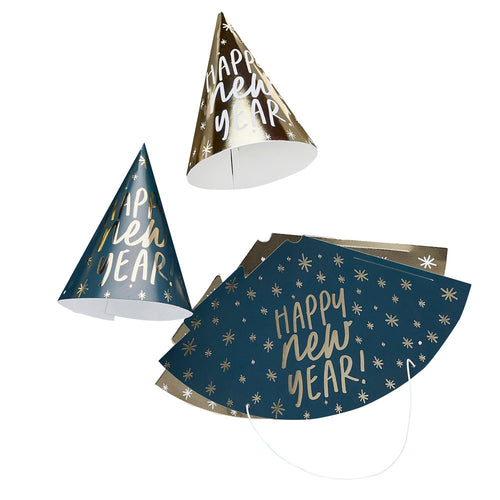 Happy New Year Party Hats (x10)