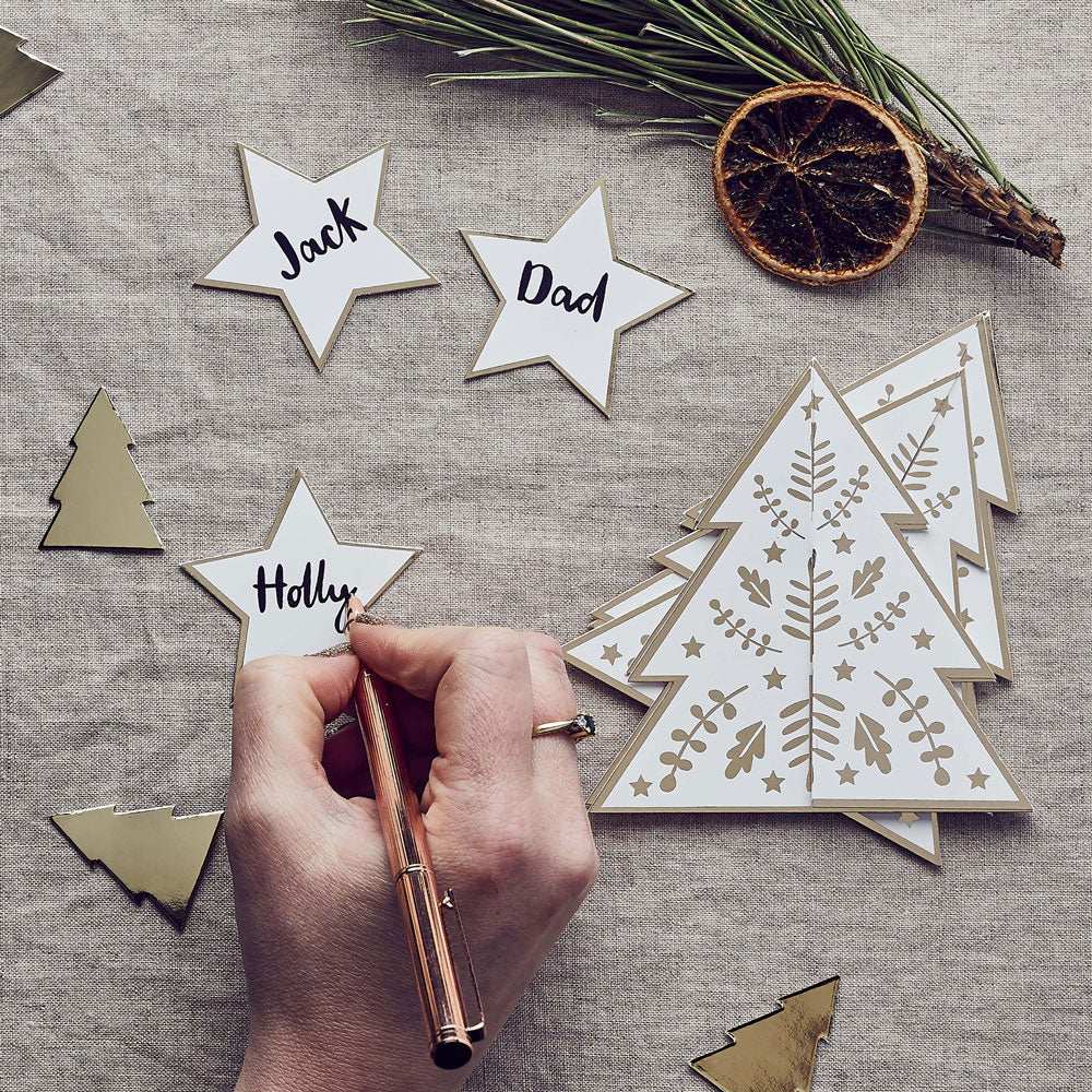 Christmas Tree Place Cards (x10) Christmas 2023