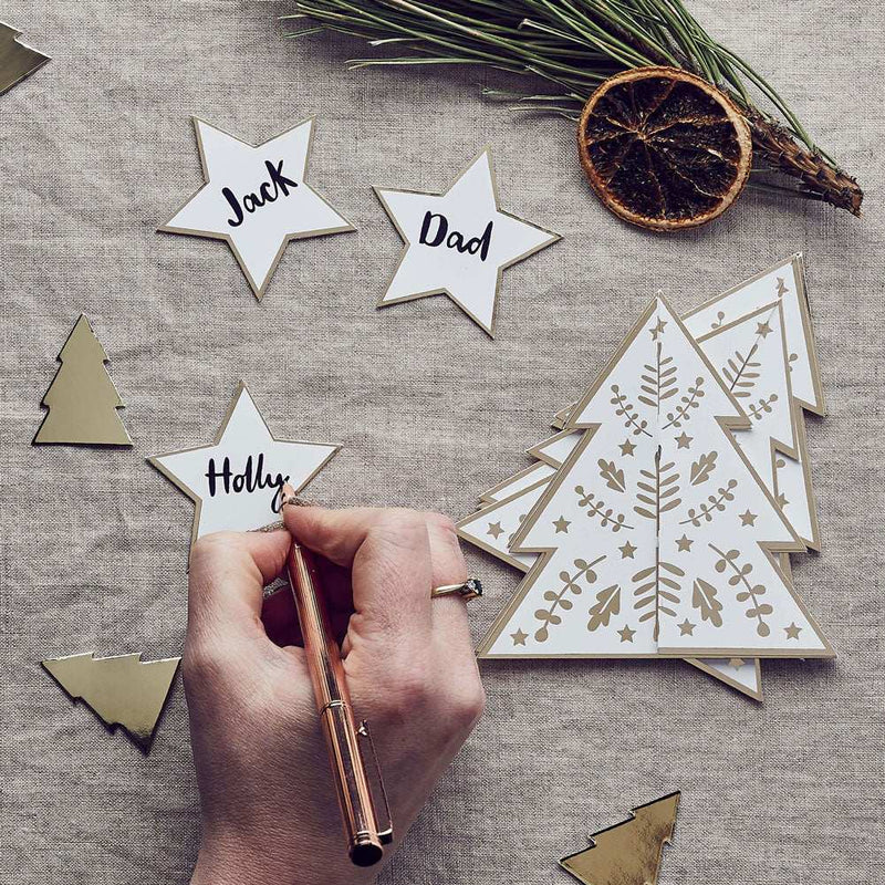Christmas Tree Place Cards (x10) Christmas 2023