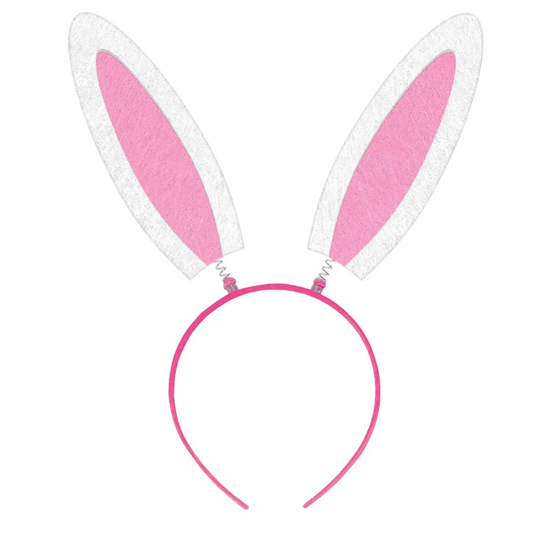 Bunny Ear Headband Bopper - Pink Easter