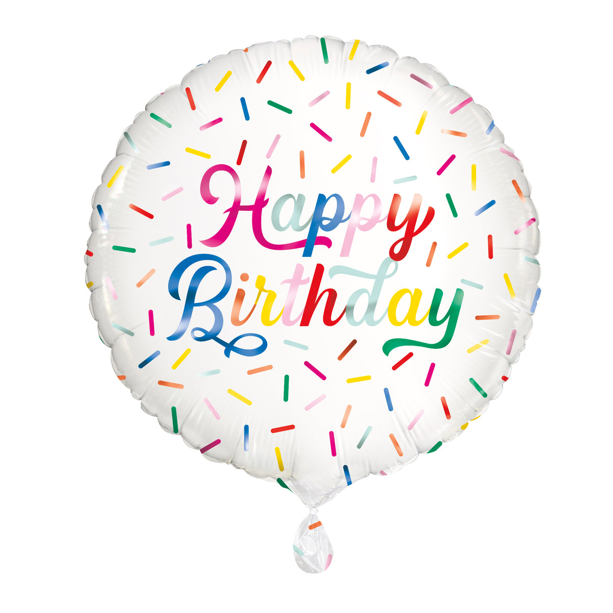 Sprinkle Rainbow Happy Birthday Foil Balloon Rainbow