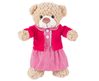 Girls Red School Uniform Teddy Bear Outfit Make a Bear
