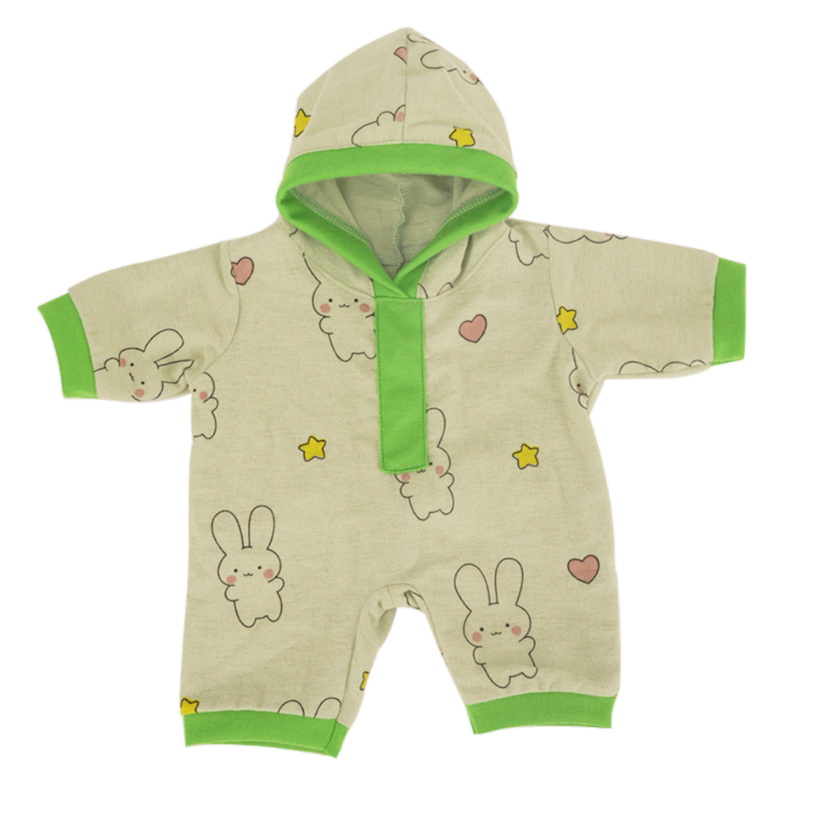 Teddy Bear Outfit - Green Bunny Onesie Oufit
