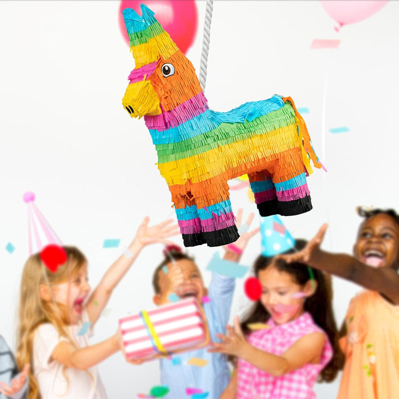 Rainbow Donkey Piñata