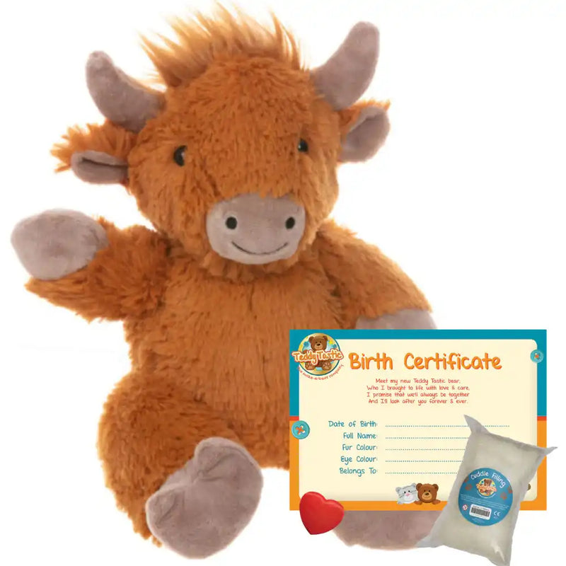 Make a Bear - Hippie The Highland Cow None Make a Bear
